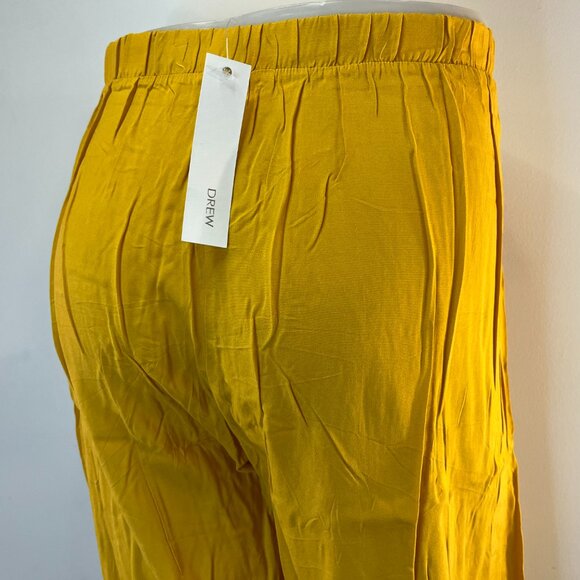 DREW Women's Lightweight Wrap Mustard Yellow Pants - Size Large - NWT $178 - Picture 5 of 6